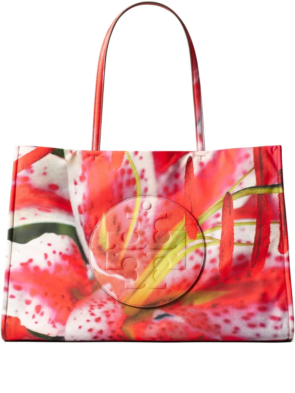 Tory Burch Ella floral-print tote bag - Pink | Farfetch Global