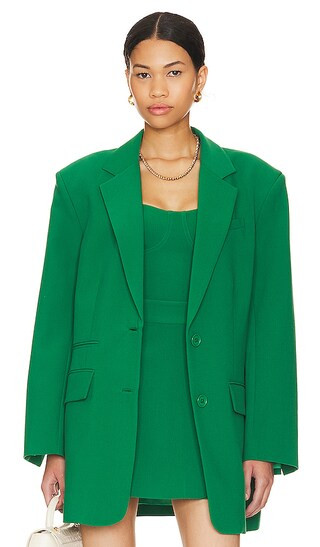 Irena Oversized Blazer in Tree Green | Revolve Clothing (Global)