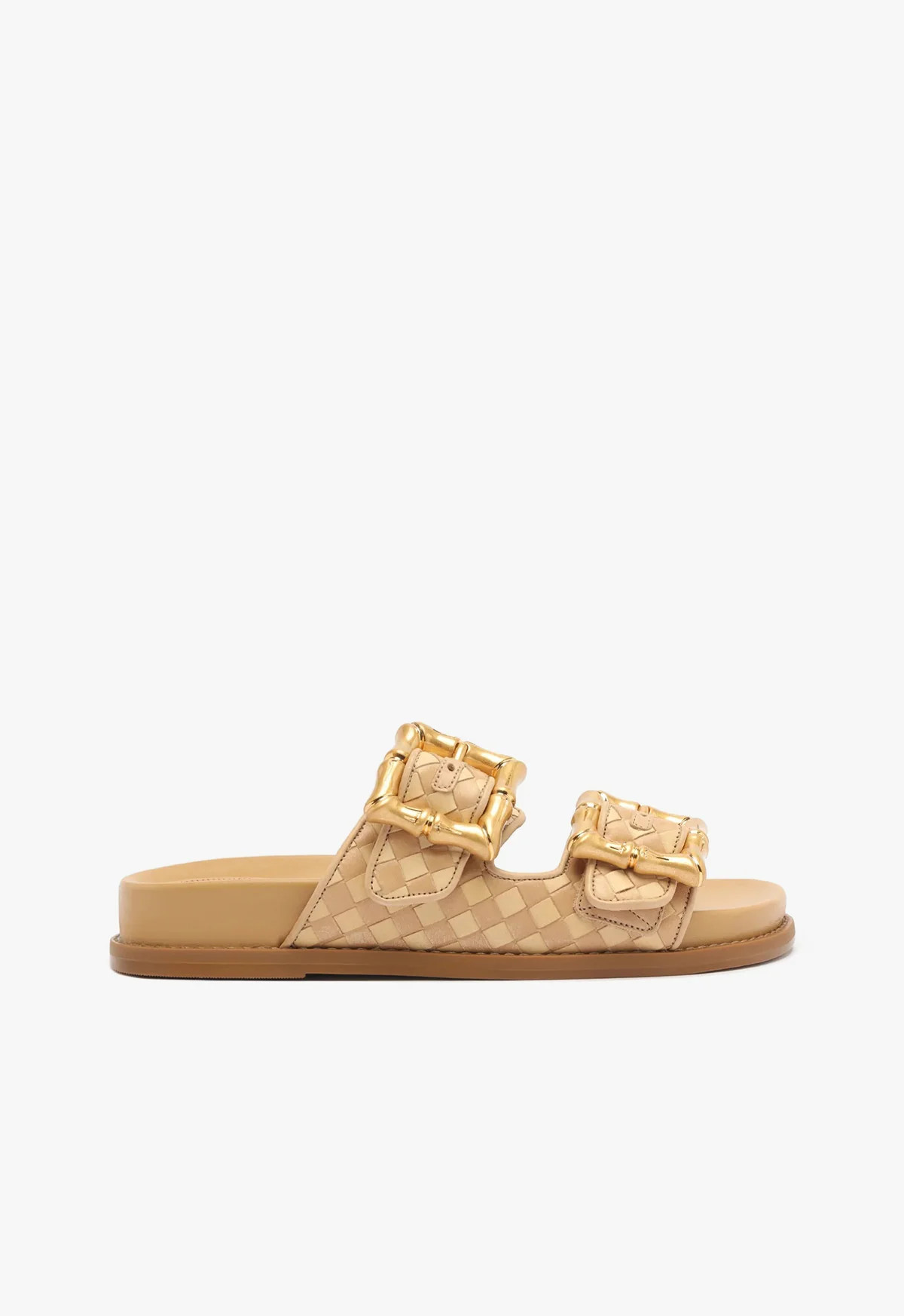 Enola Sporty Woven Leather Sandal - Flatform Sandals - Buckle Sandals - Sports Sandals | Schutz (US)
