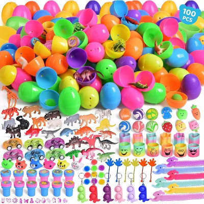 Fun Little Toys 100 PCS Prefilled Easter Eggs with Toys – Easter Basket Stuffers, Egg Hunt Prizes, Classroom Rewards, Party Favors for Kids | Target