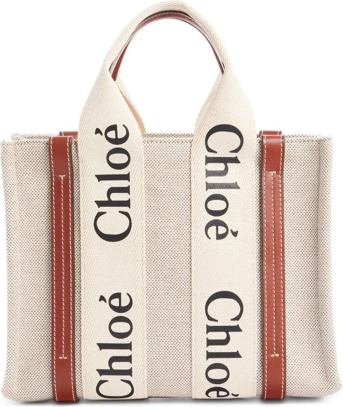 Small Woody Logo Strap Canvas Tote | Nordstrom