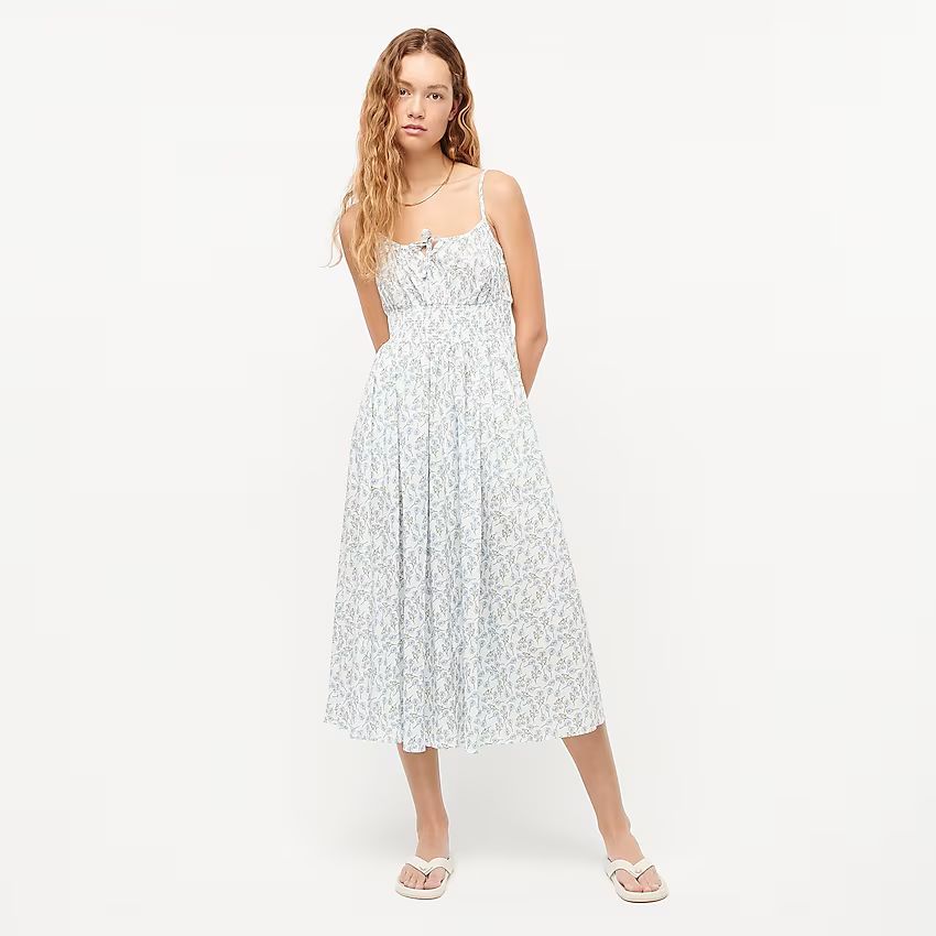 Smocked-waist dress in Liberty® Ros floral | J.Crew US