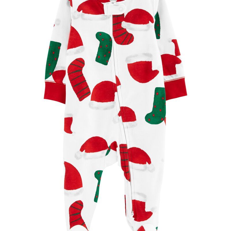 Baby Christmas 2-Way Zip Cotton Sleep & Play | Carter's