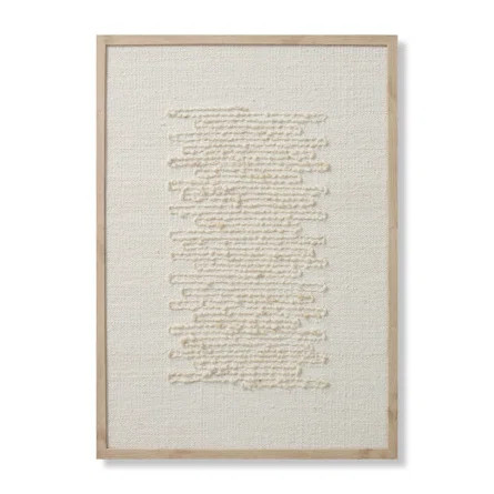Amber Lewis x Loloi Amber Lewis x Loloi Mendocino Beige / Ivory 2'-6" x 3'-6" Wall Art | Wayfair | Wayfair North America