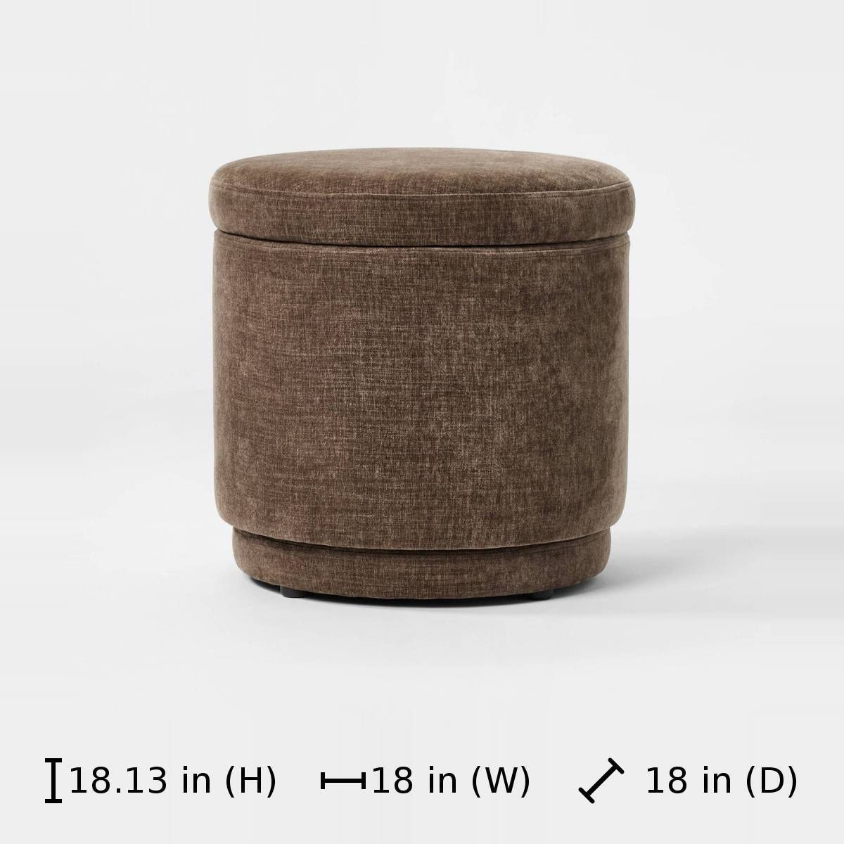 Swivel Storage Ottoman Brown - Threshold\u2122 designed with Studio McGee | Target