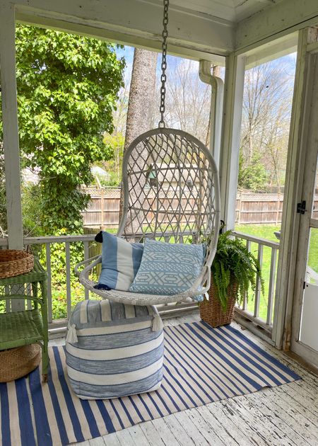 Getting to be time to spruce up this little spot! Love porch sitting weather 🩷

#LTKhome #LTKSeasonal