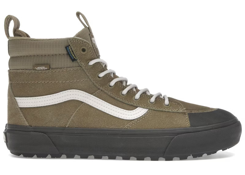 Men's Vans Sk8Hi Waterproof MTE Sneakers in Olive Drab Green/Brown | StockX