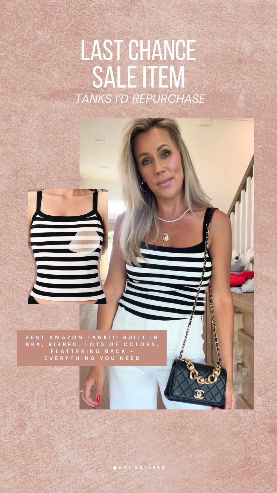 an Amazon tank with a built in bra that actually looks good AND is on sale. Yep, thank me later  

#LTKootd #LTKfitnessgoals #LTKSaleAlert