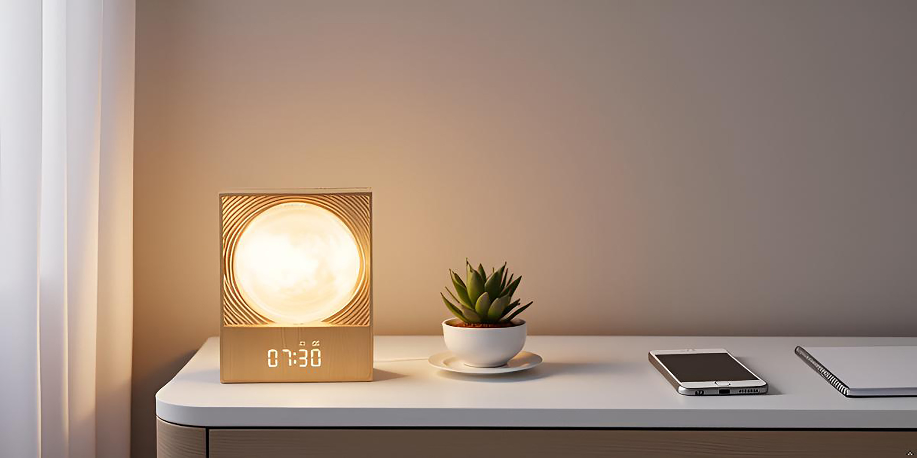 RETEYUNG Rotatable Moonlight Sunrise Alarm Clock,Sound Machines, Night Lamp for Bedrooms with Snooze, 10 Light... | Amazon (US)