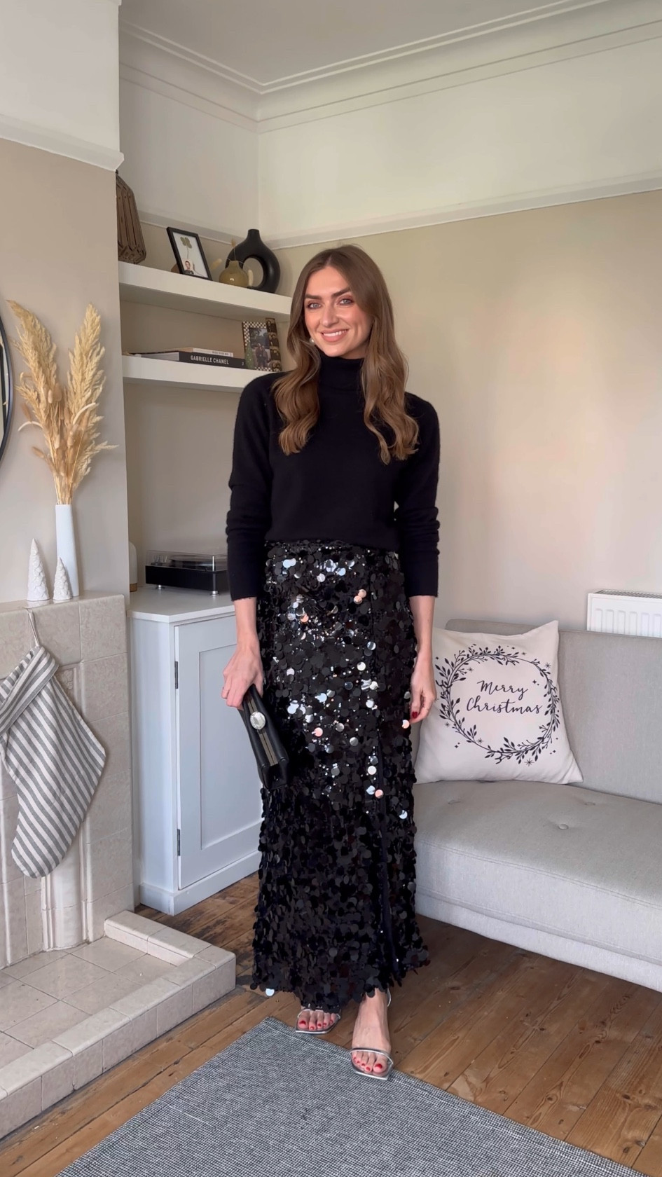 
Christmas Day outfit ideas

Wearing a medium in the Karen Millen black cashmere jumper, EMILY15 for 15% off
Warehouse black sequin midi skirt, older so limited in sizes so exact & similar linked
Silver heels
Black leather evening bag 
& other stories silver and pearl earrings 



Evening outfit, Christmas outfit, party outfit, New Years eve outfit, outfit idea, outfit inspiration, Christmas party, winter outfit,  sequin skirt, black jumper 


#LTKeurope #LTKwinter #LTKuk