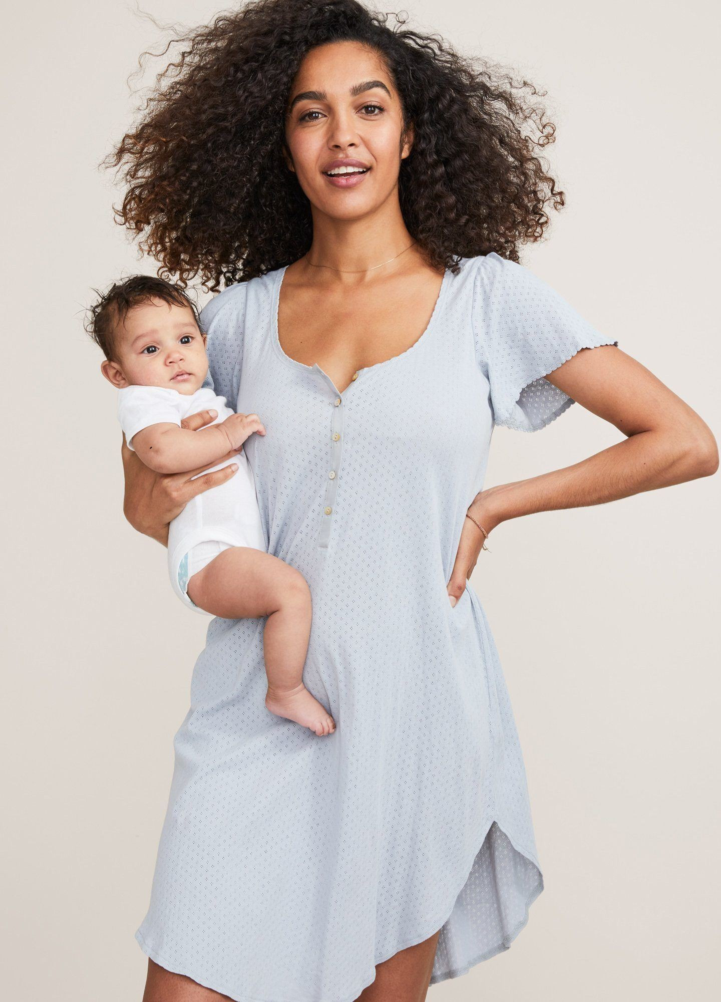 the organic pointelle nightgown | HATCH Collection