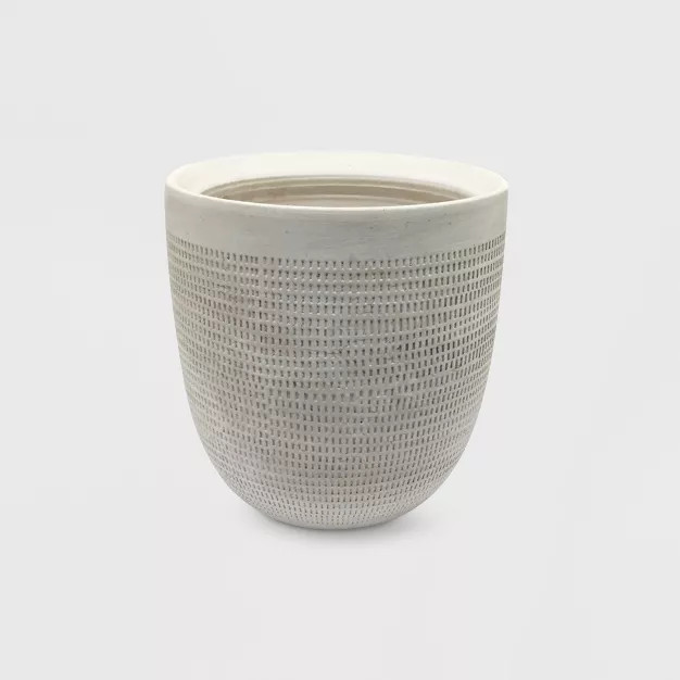 Textured Ceramic Planter White - Project 62™ | Target