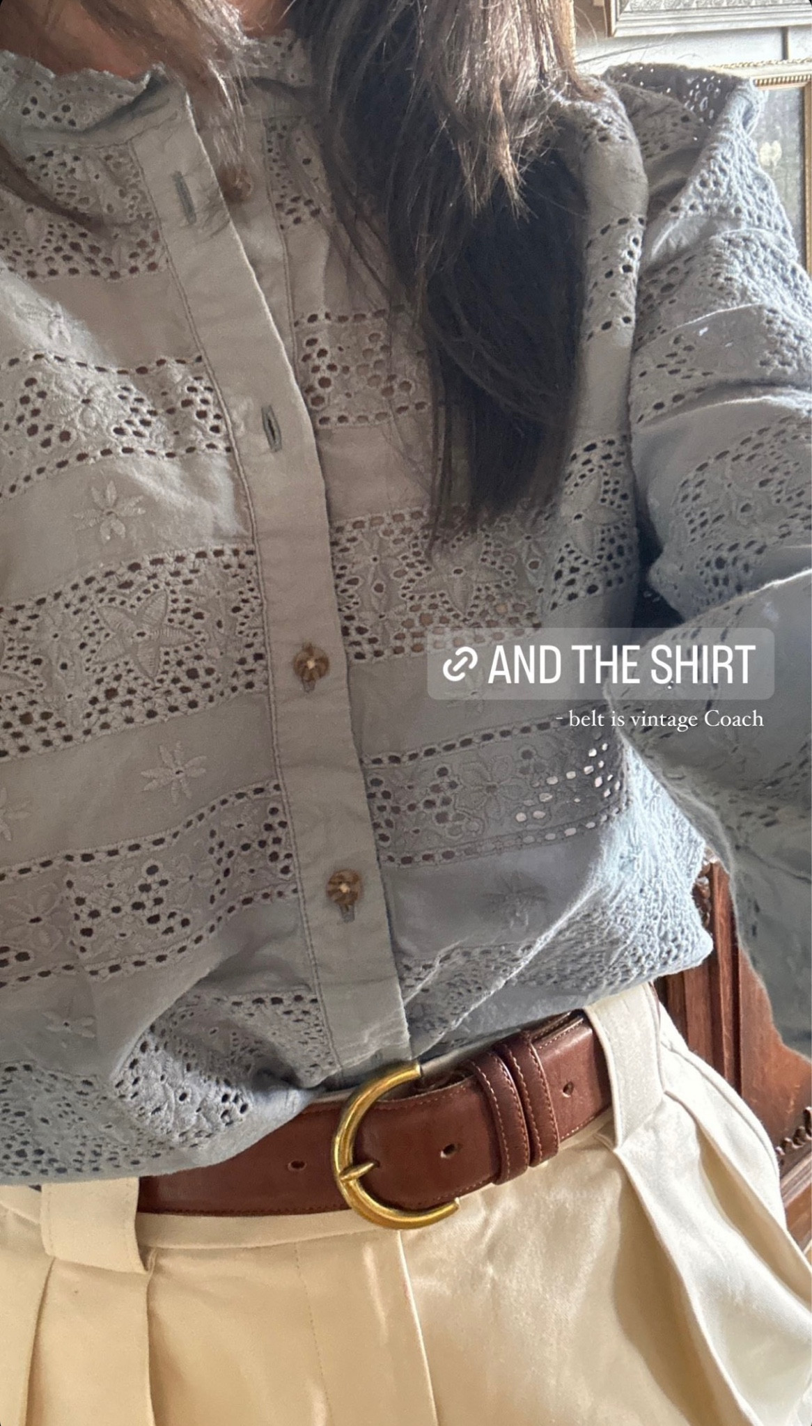 Long sleeve button up shirt and belt

#LTKstyletip