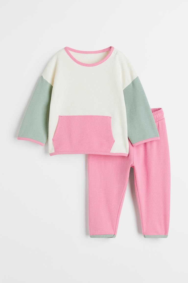 2-piece Cotton Sweatshirt Set | H&M (US + CA)