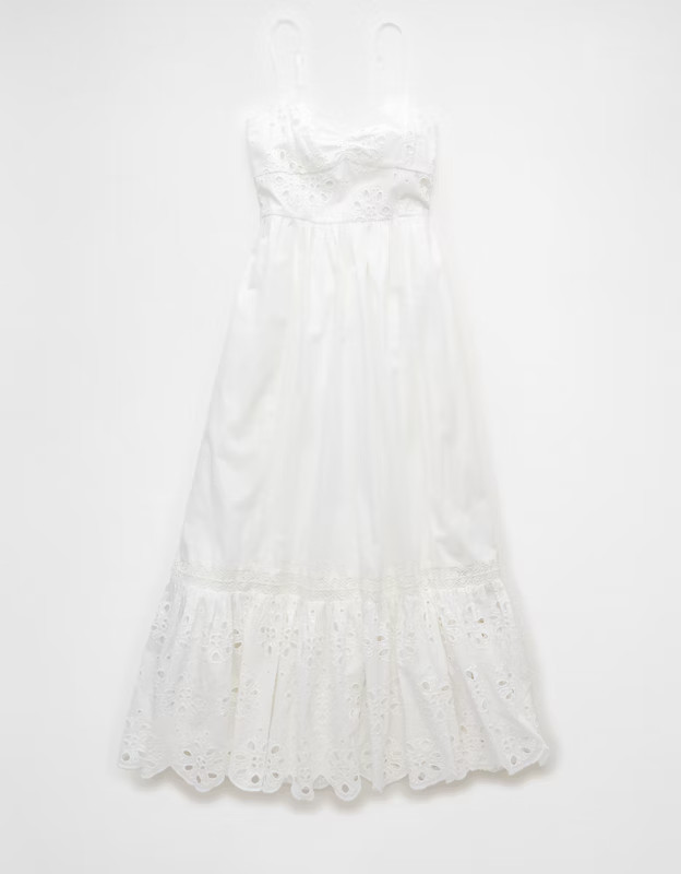 AE Catie Corset Midi Dress | American Eagle Outfitters (US & CA)