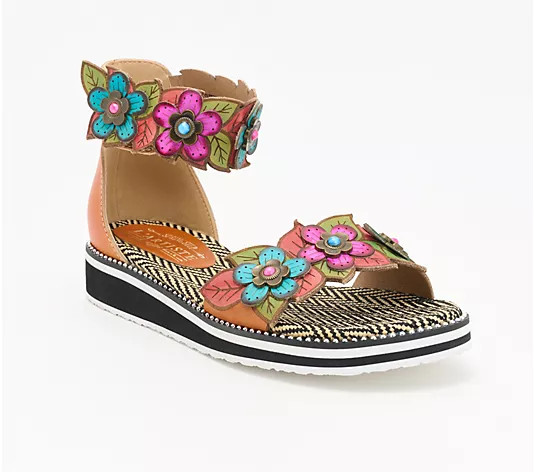 L'Artiste by Spring Step Leather Sandals - Cruzer - QVC.com | QVC
