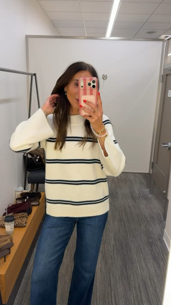 Nordstrom Anniversary Sale, nsale, Paige jeans size 25, sweater size S, Steve Madden mules.