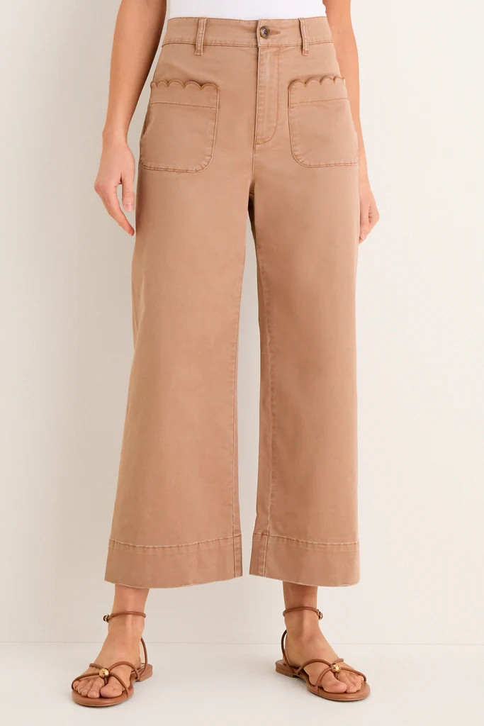 Truffle Brown Chino Wide Leg Davis Pants | Tuckernuck (US)