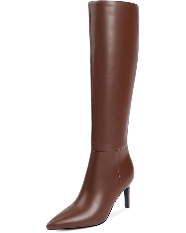 Modatope Knee High Boots Women Pointed Toe Tall Boots Stiletto High Heel Long Boots Side Zipper D... | Amazon (US)