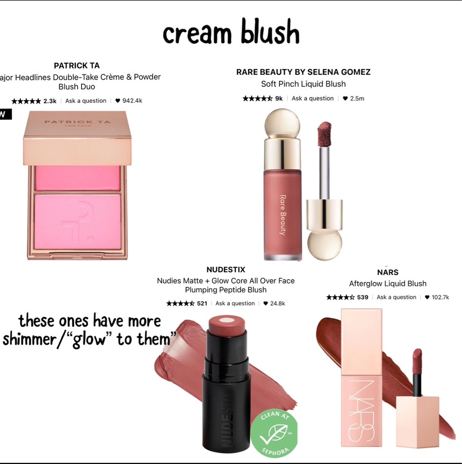 great blushes from drugstore to high end! 

#LTKU #LTKBeauty #LTKStyleTip