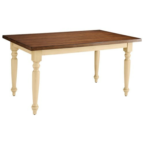 Carmichael Antique Ivory Turned Leg Dining Table | Pier 1 Imports
