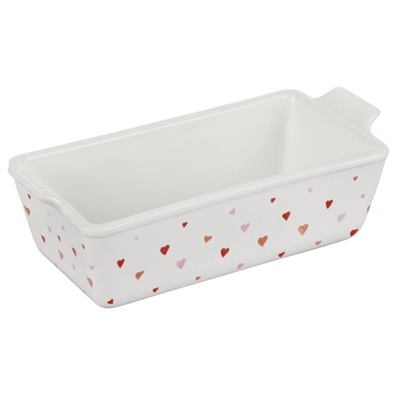 Le Creuset Stoneware L'Amour Collection 1.5 Qt Stoneware Loaf Pan with Heart Applique | Wayfair North America