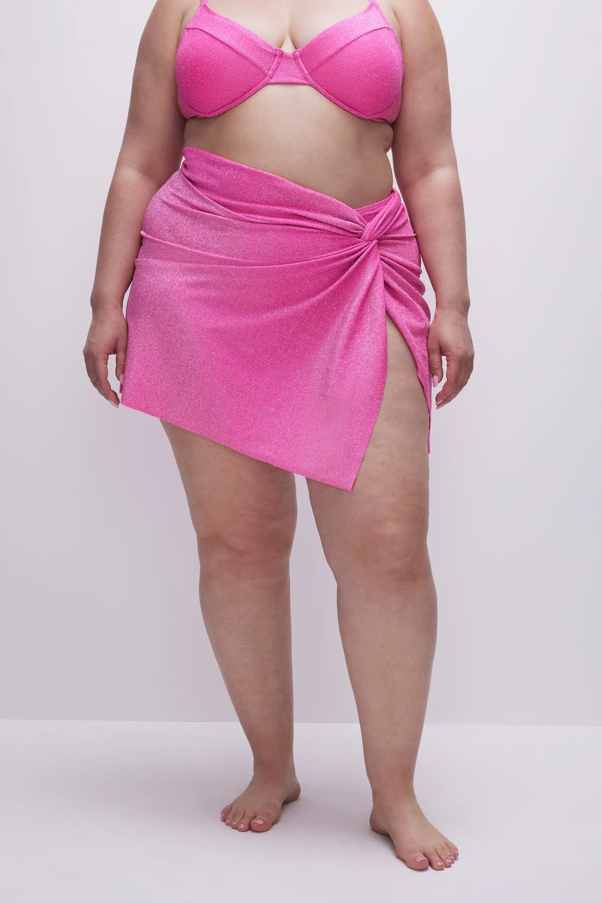 SPARKLE  MINI TWIST SARONG | KNOCKOUTPINK001 - GOOD AMERICAN | Good American