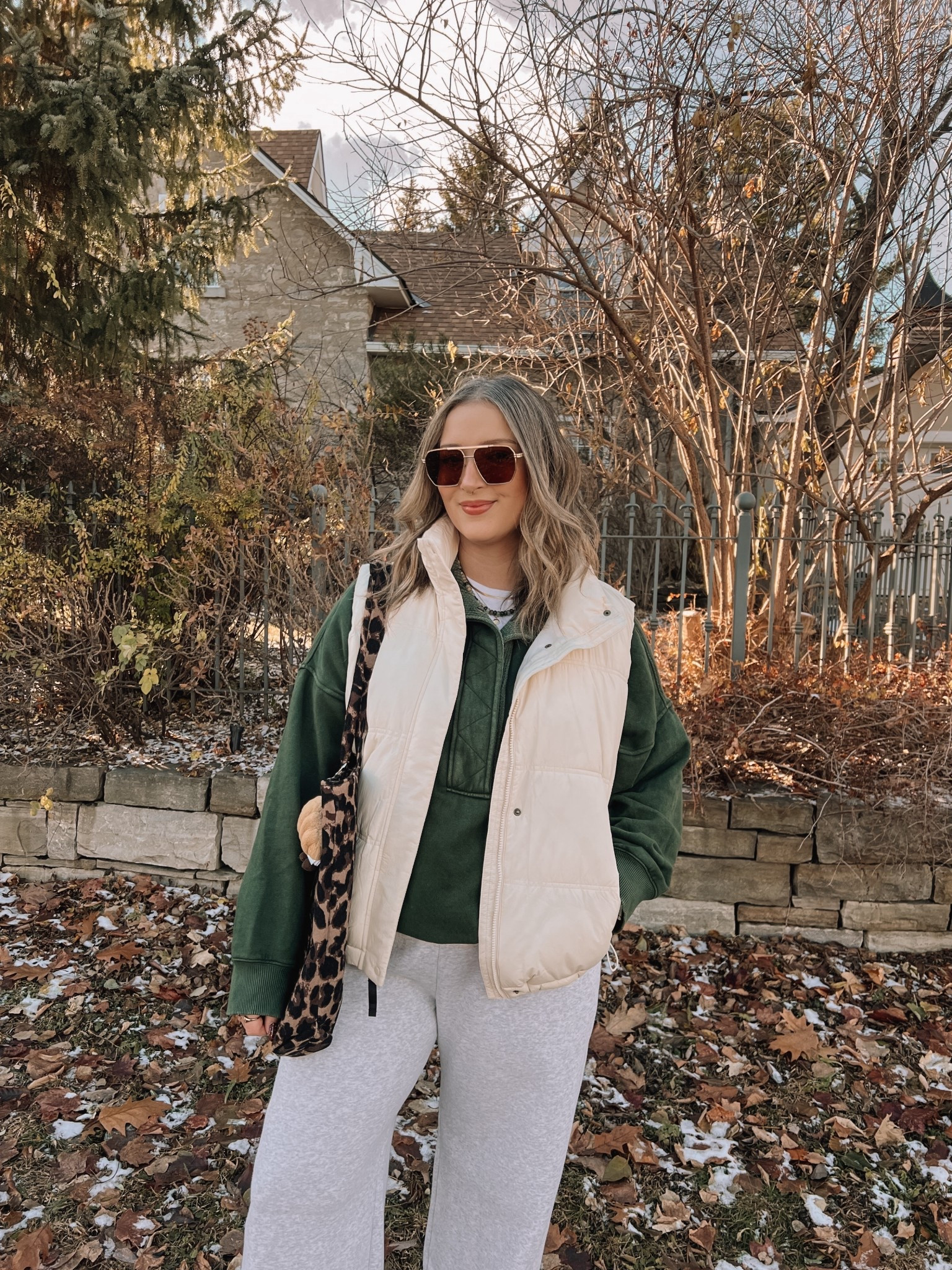 Comfy winter outfit! Wearing my usual size L in the sweatpants. Linked this year’s version of my dark green sweatshirt, wearing L, currently 25% off! Wearing L tall in the puffer vest (Canadian link under “similar products”). Ugg look for less boots are super comfy and such good quality! I’m a 9.5-10 shoe and wear a 10 in these


#LTKsale #LTKwinter #LTKmidsize