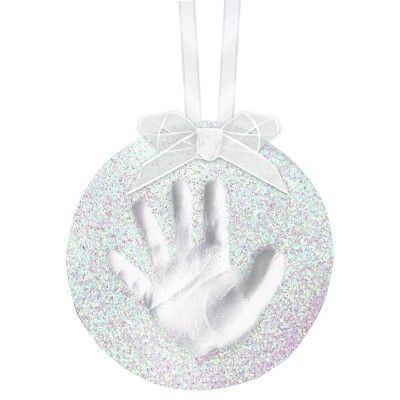 Pearhead Babyprints Christmas Ornament -Glitter | Target
