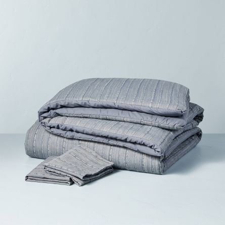 3pc Washed Loop Stripe Comforter Bedding Set - Hearth & Hand™ with Magnolia | Target