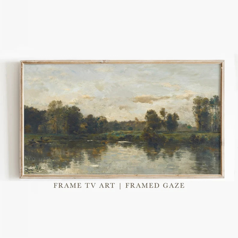 Samsung Frame TV Art | Frame TV Art | Landscape Vintage Painting | Classic Painting | Digital Dow... | Etsy (US)