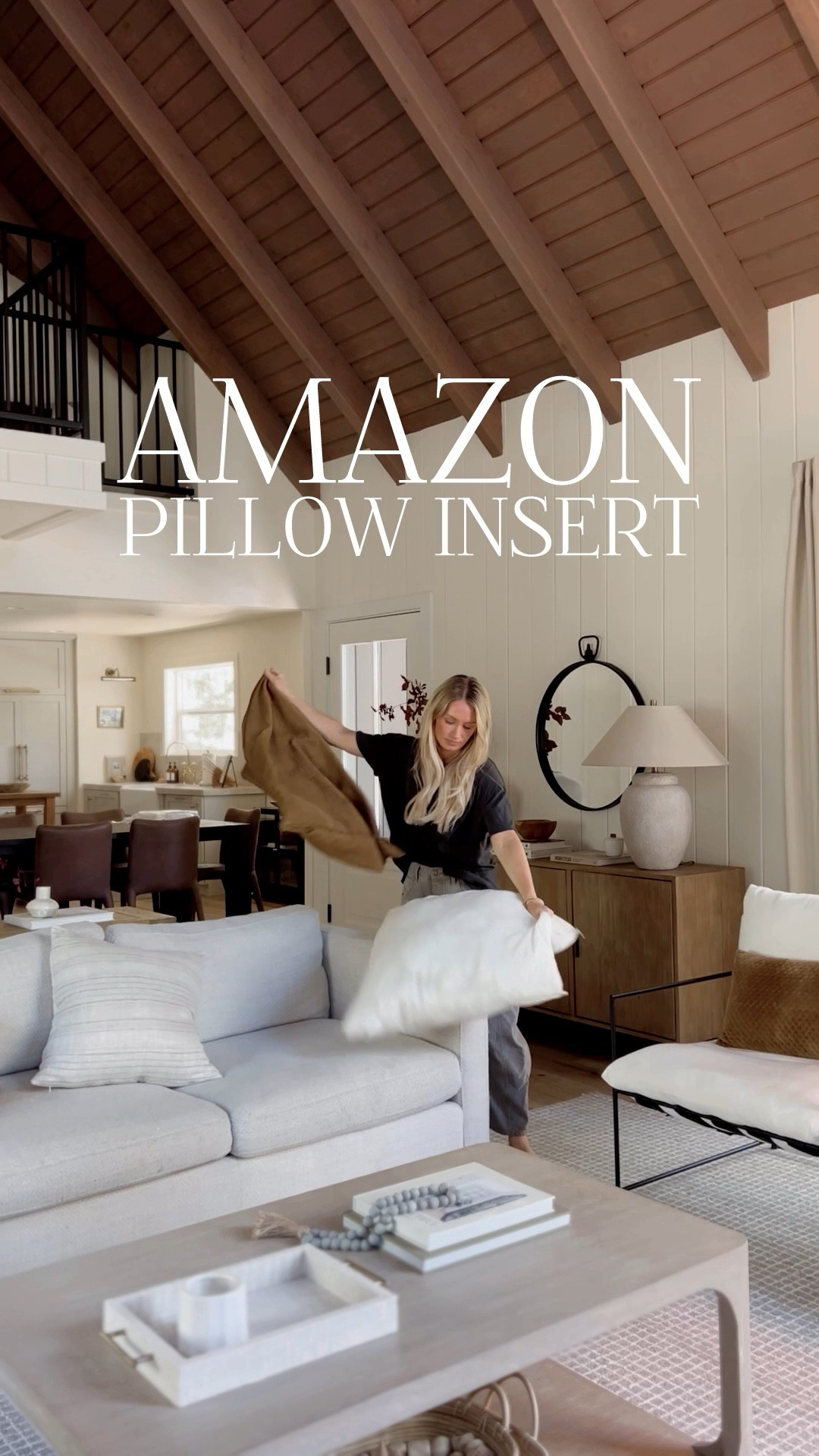 My go-to affordable pillow insert from Amazon! Makes your pillows so full and fluffy 🙌🏼 This is a 26” cover with 26” insert! 

For an even fuller look, size up one on all square inserts (ex. 20” pillow gets 22” insert). Order true to size for lumbars ☺️

#LTKhome #LTKSeasonal #LTKsalealert