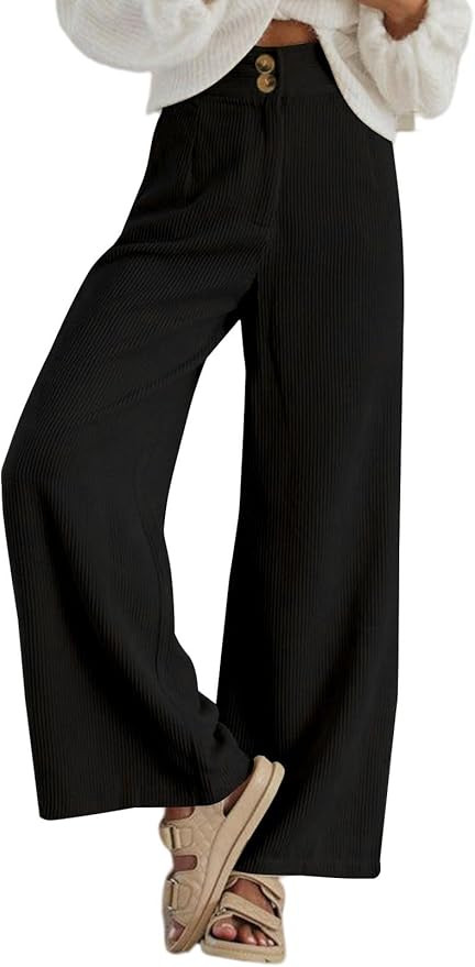 Sidefeel Corduroy Pants 2025 Loose Fit Wide Leg Pants | Amazon (US)
