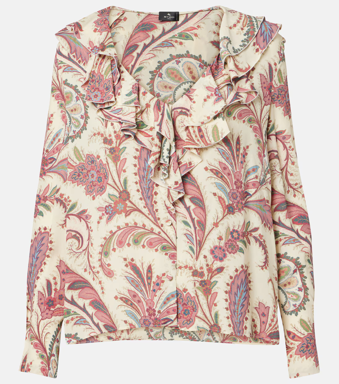 Printed ruffled blouse | Mytheresa (US/CA)