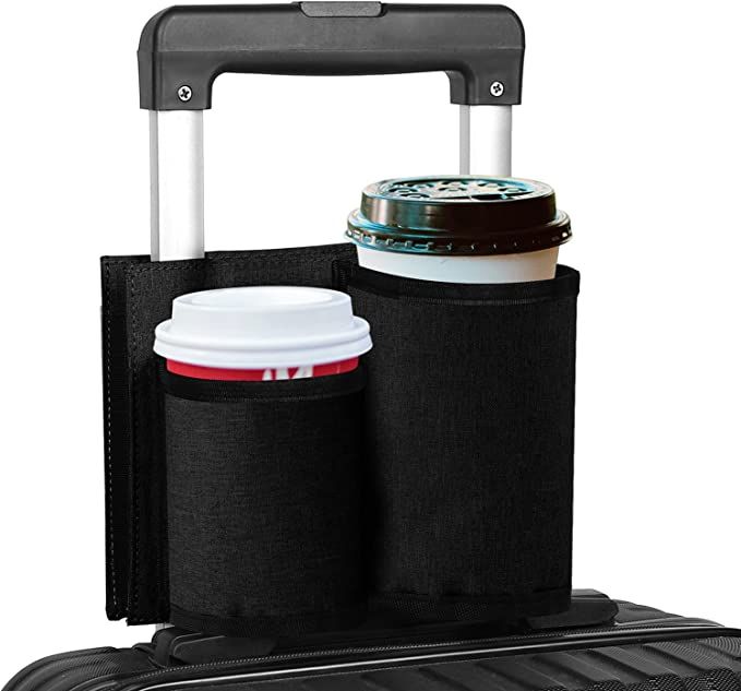 Accmor Luggage Travel Cup Holder,Universal Suitcase Cup Holder, Free Hands Suitcase Drinks Bevera... | Amazon (US)