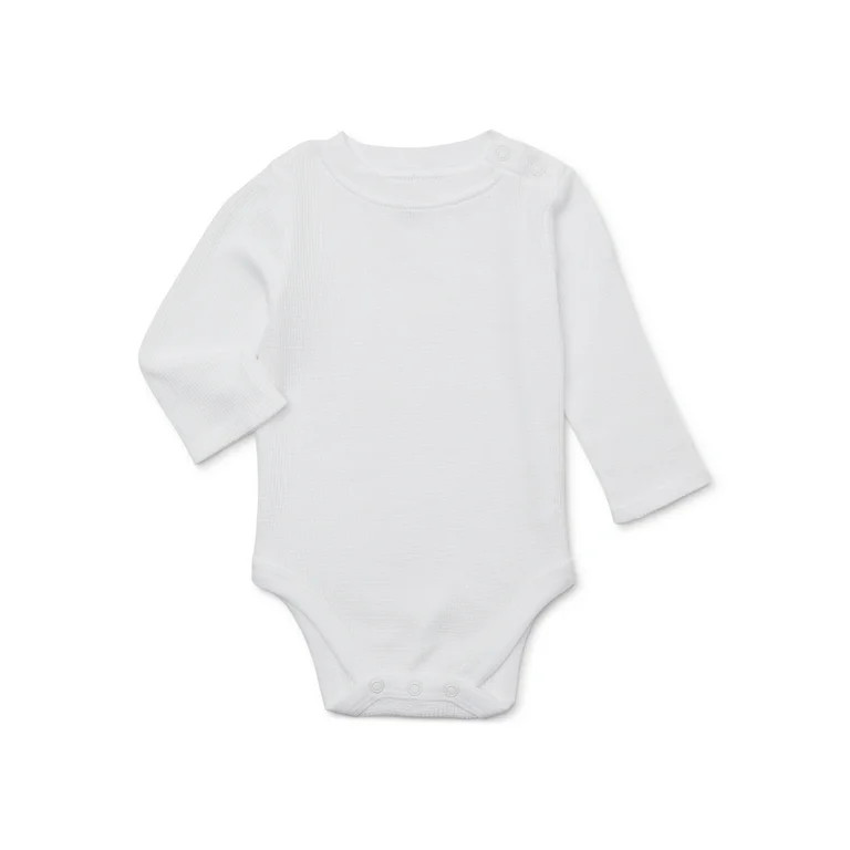 Garanimals Baby Boy Thermal Bodysuit with Long Sleeves, Sizes 0/3 Months-24 Months | Walmart (US)