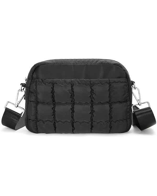 Herald Small Puffer Crossbody Bags for Women, Lightweight Nylon Quilted Shoulder Purse Handbag wi... | Amazon (US)