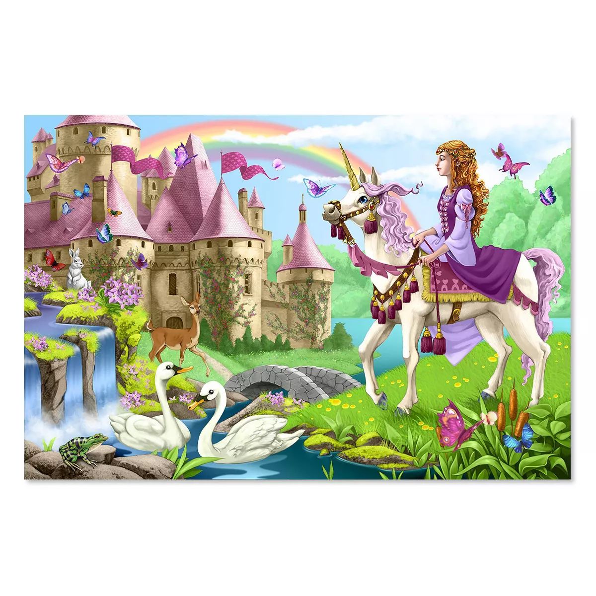 Melissa And Doug Fairy Tale Castle Jumbo Floor Puzzle 48pc | Target