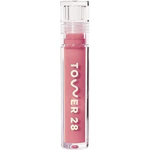 Tower 28 ShineOn Milky Lip Jelly, COCONUT | Non-Sticky, Vegan Lip Gloss in Milky Rosy Pink | Apricot | Amazon (US)