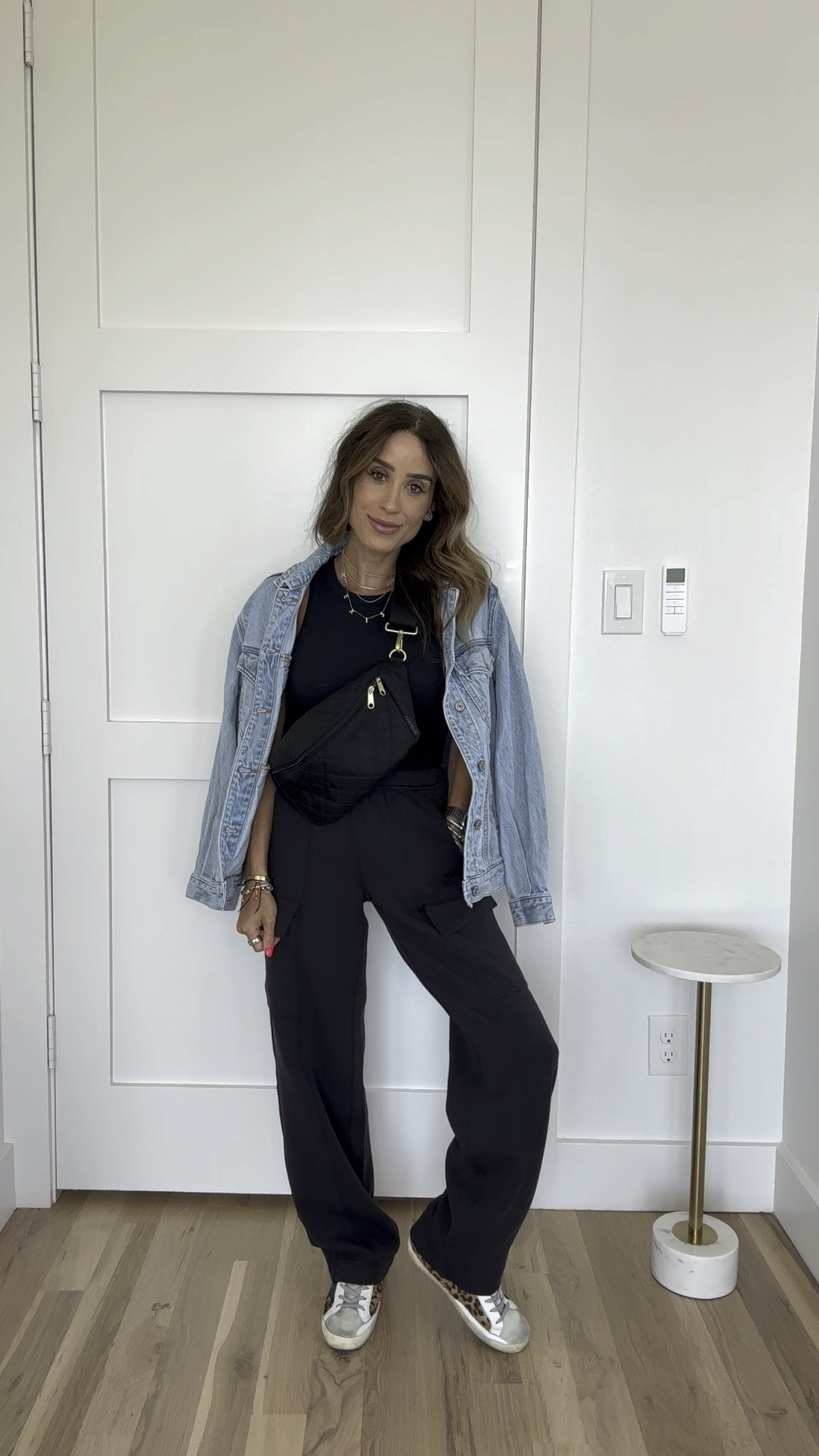 Lululemon black cargo pants size 0, black tank size Xs, denim
Jacket size xxs 
FallOutfit idea

#LTKFindsUnder100 #LTKBacktoSchool #LTKFindsUnder50