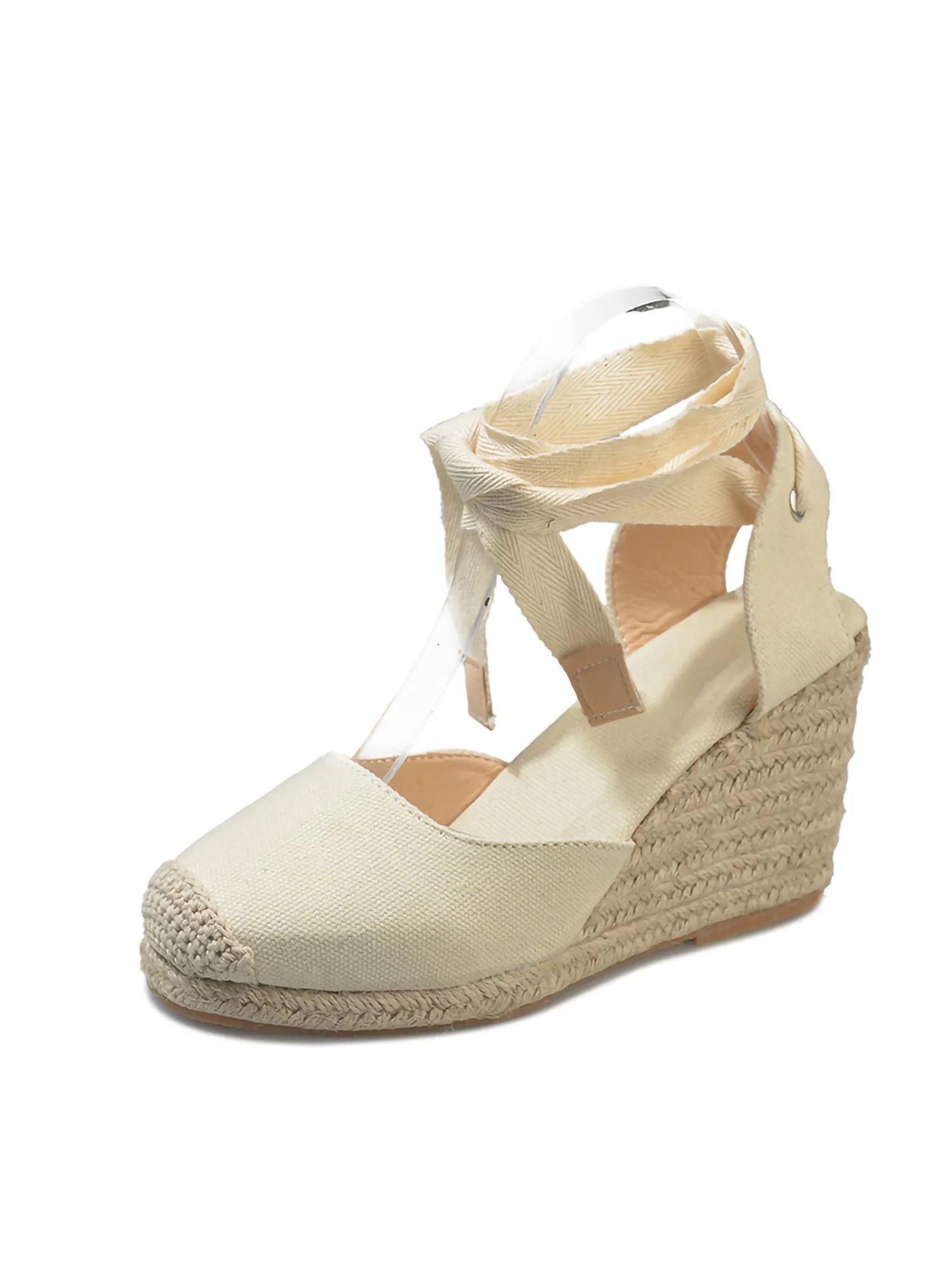 UKAP Womens Ladies Platform Wedge Espadrille Lace up Sandals Summer Shoes US | Walmart (US)