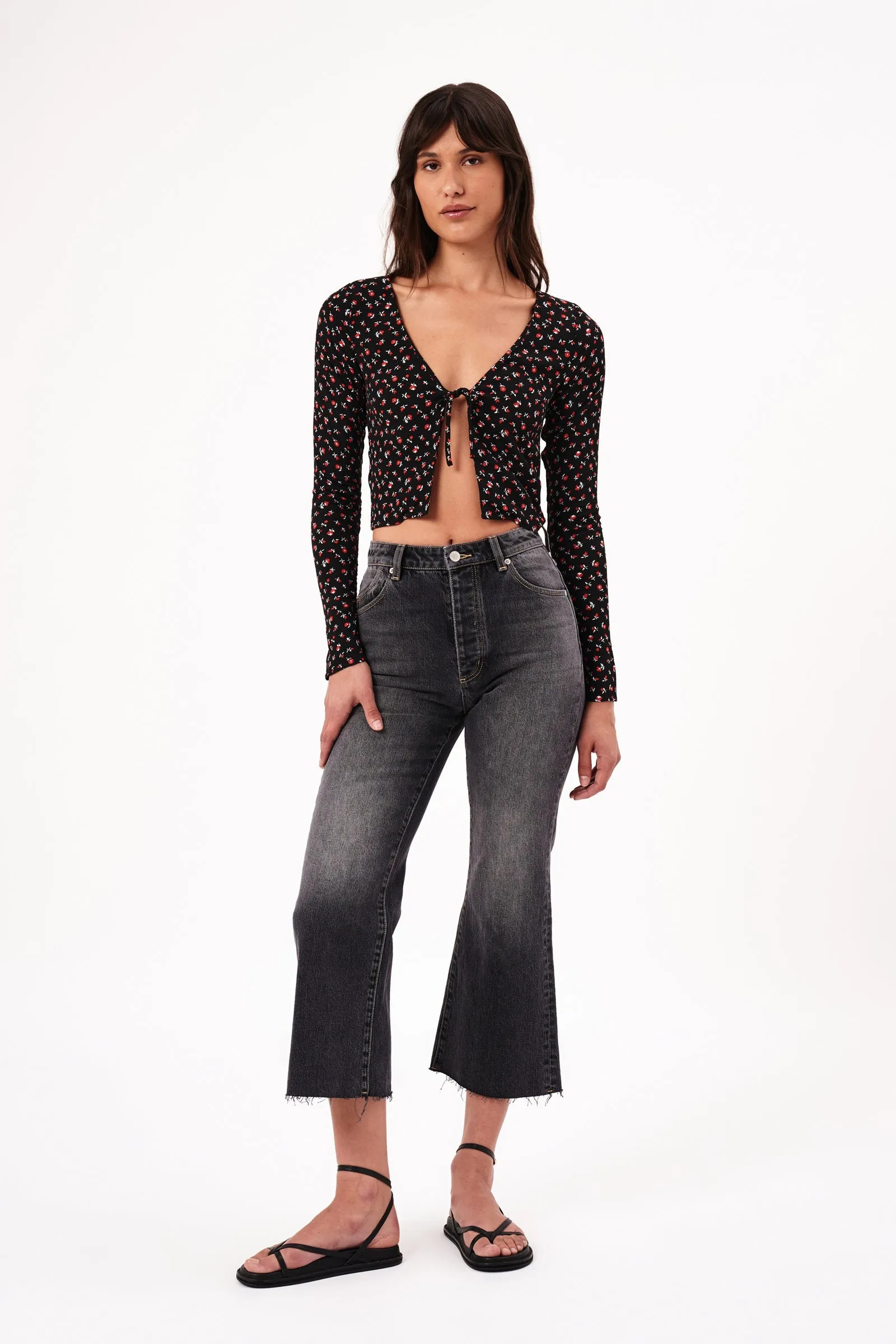 Buy Classic Flare Crop - Shadow Online | Rollas Jeans | Rolla's Jeans US/CAN