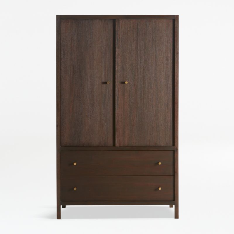 Keane Wenge Armoire + Reviews | Crate & Barrel | Crate & Barrel