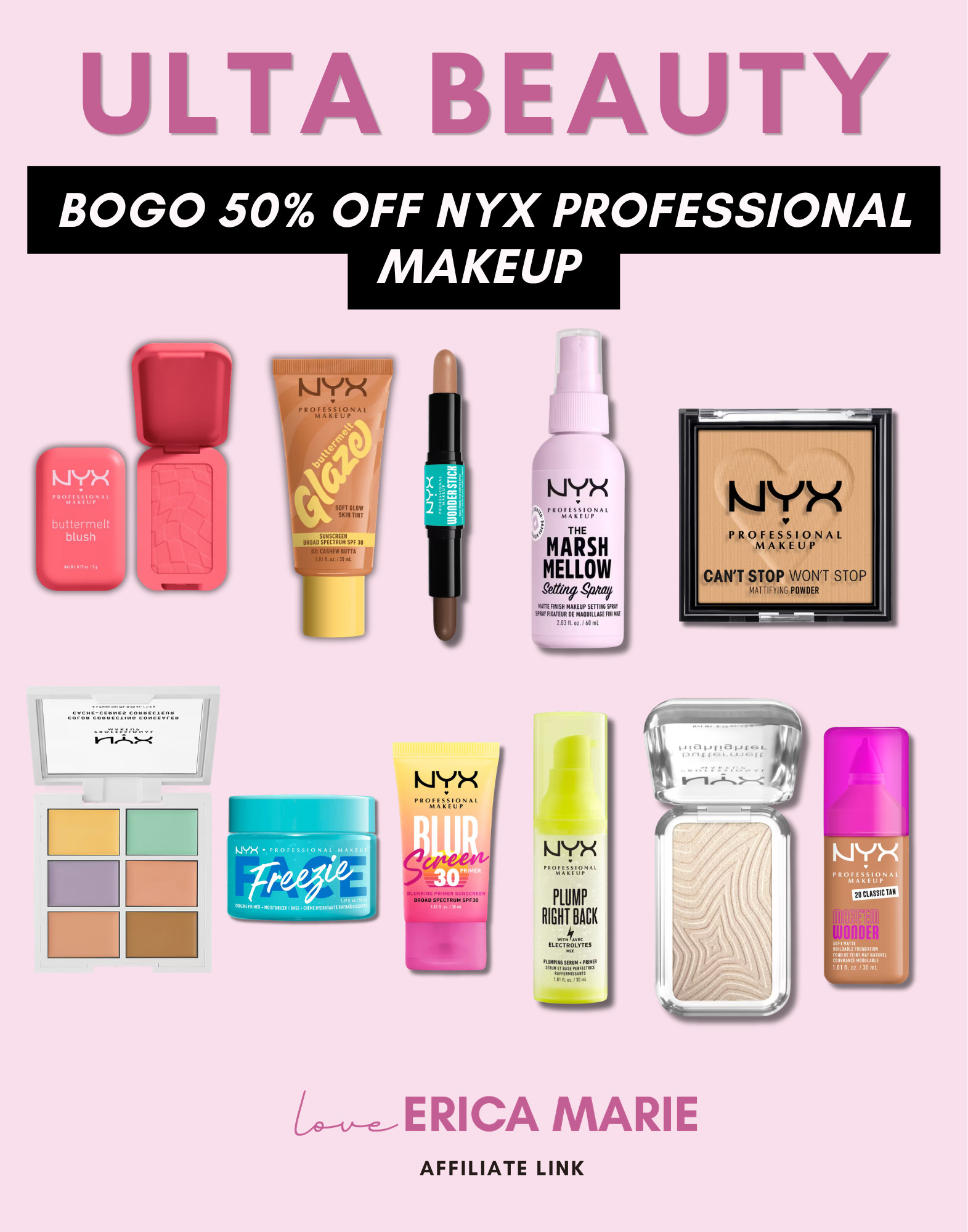 BOGO 50% off makeup is happening right now at Ulta Beauty! This is the perfect time to restock your daily essentials or try those 'must-have' products you’ve been eyeing. From foundations to blush, you can mix and match to get your summer makeup bag fully stocked.

Make Up on Sale, Trendy Make Up on Sale, Beauty Products on Sale 

 #LTKSaleAlert #LTKBeauty