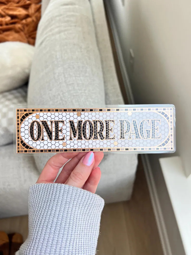 Handmade Subway Tile Foil Bookmark - Etsy | Etsy (US)