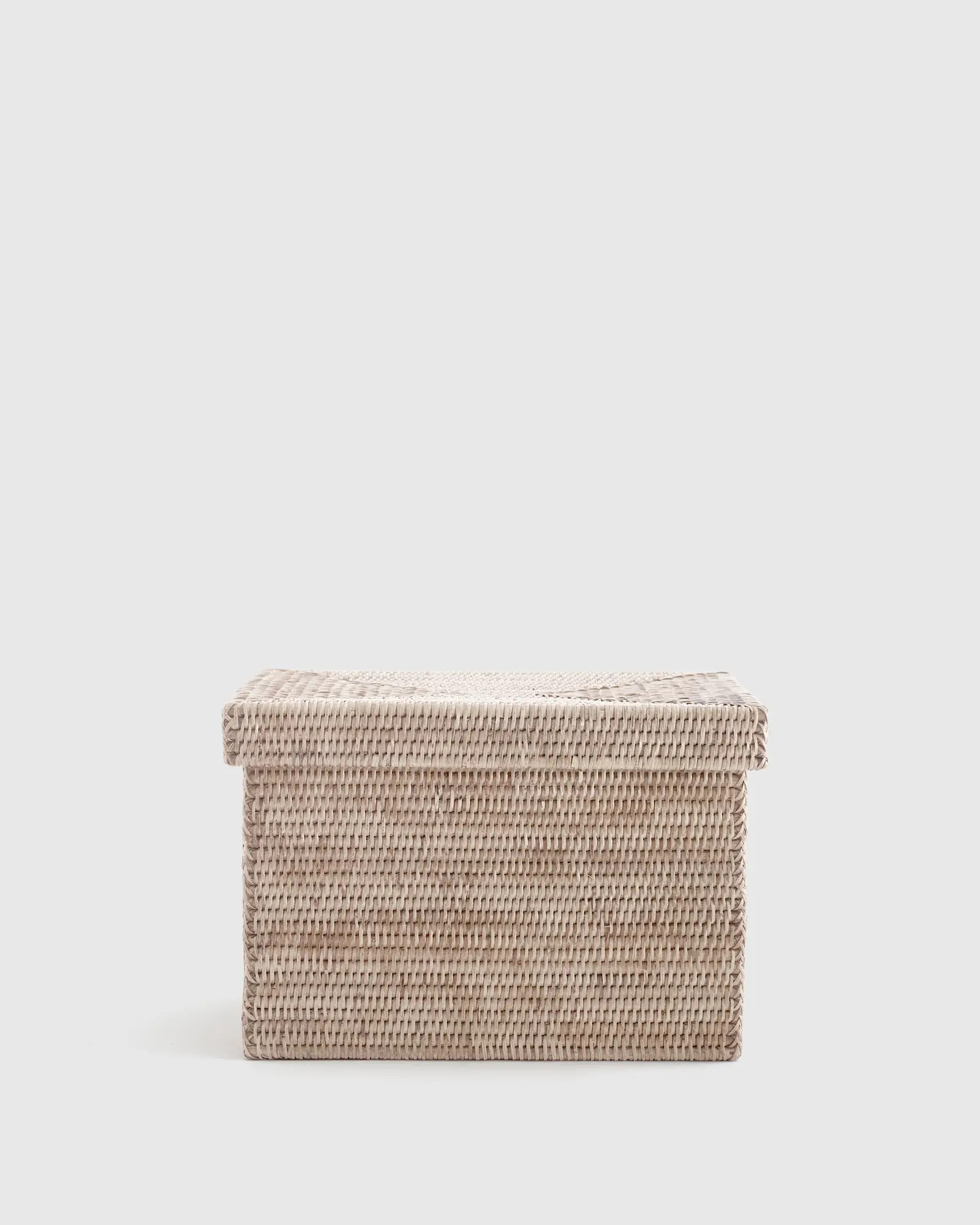 Rattan Storage Box with Lid | Quince