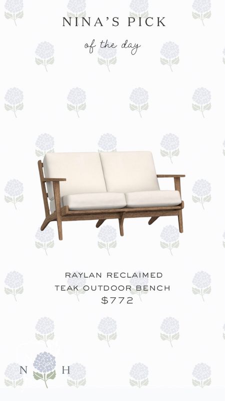 Pottery barn, outdoor furniture, benches, patio furniture 

#LTKhome