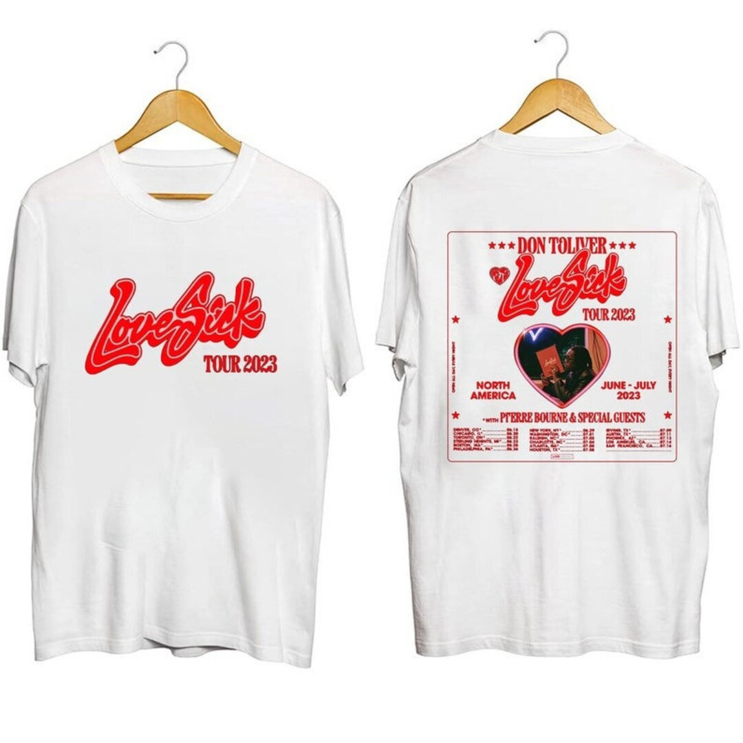 Don Toliver Shirt Love Sick Tour 2023 Shirt Don Toliver Fan - Etsy | Etsy (US)