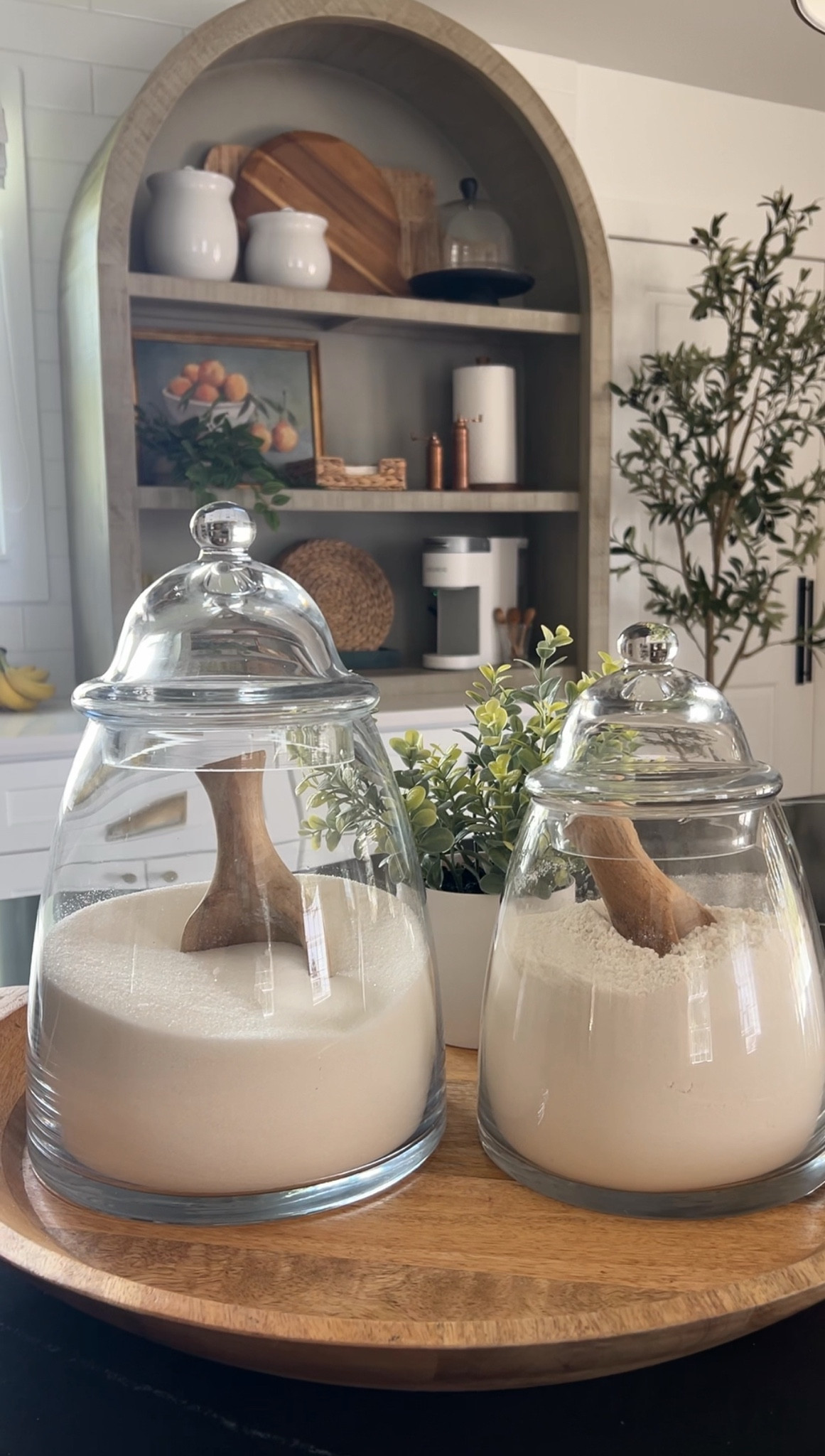 Glass kitchen canisters 

Home decor | jar | kitchen 

#LTKHome #LTKFindsUnder50 #LTKFamily