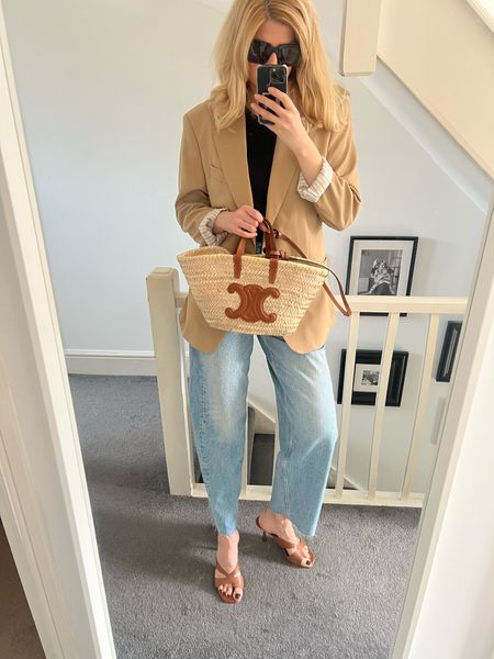 Celine basket bag and balloon fit jeans outfit 

#LTKeurope